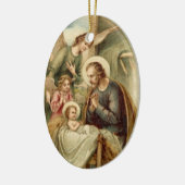 Verzierung: St- JosephGeburt Christi Keramikornament (Links)
