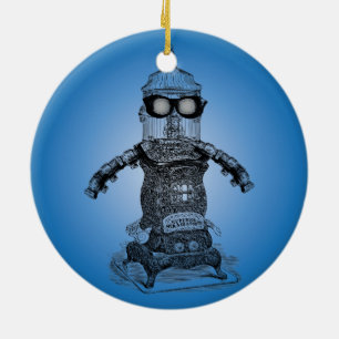 Verzierung Steampunk Roboter-einer durch Keramik Ornament