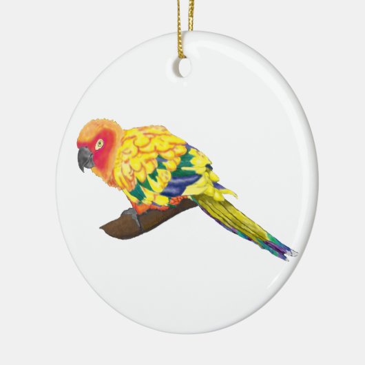 Verzierung Sun Conure Keramikornament (Links)