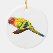 Verzierung Sun Conure Keramikornament (Hinten)