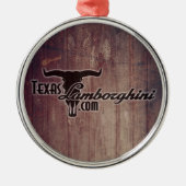 Verzierung Texas Lamborghini Silbernes Ornament (Vorne)