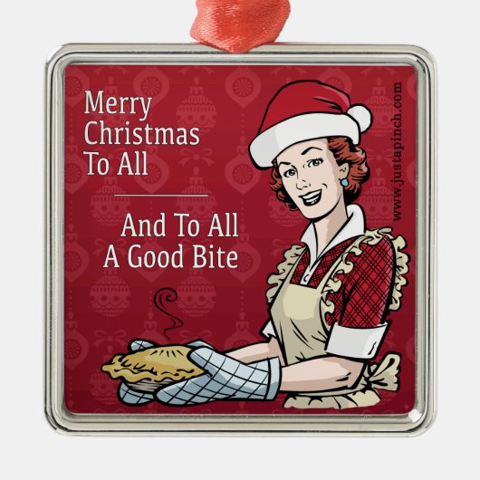 Verzierung: Und zu allem ein guter Biss Ornament Aus Metall (Vorne)