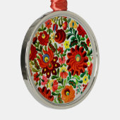 Verzierung, Ungar, Stickerei, kalocsai Silbernes Ornament (Rechts)