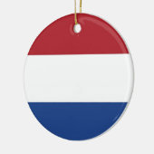 Verzierung unter der Flagge der Niederlande Keramikornament (Links)
