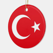 Verzierung unter der Flagge der Türkei Keramikornament (Links)