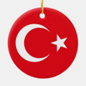 Verzierung unter der Flagge der Türkei Keramikornament (Hinten)