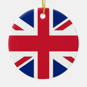 Verzierung unter der Flagge des Vereinigten Königr Keramik Ornament