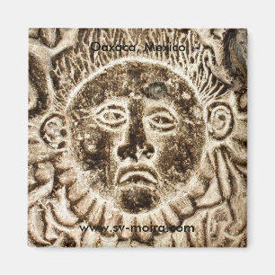 Verzierung, verlassene Kirche, Oaxaca, Mexiko Magnet