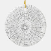 Verzierung, Verzierung von Spiderweb Halloween Keramikornament (Hinten)