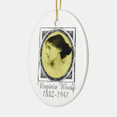 Verzierung Virginias Woolf Keramik Ornament (Links)