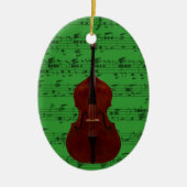 Verzierung - voller Kontrabass - wählen Sie Sie Keramik Ornament (Vorne)
