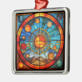 Verzierung von Hartglas-Sonnensystemen Ornament Aus Metall (Links)