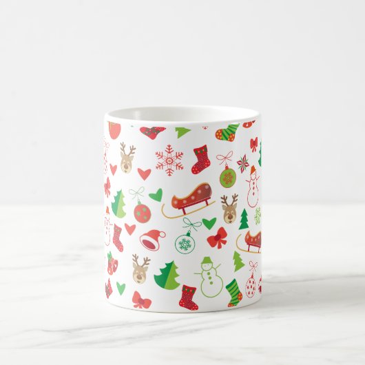 Verzierung WeihnachtsTassendekoration Weihnachten Kaffeetasse (Mittel)