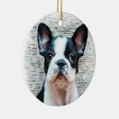 Verzierung Welpe der französischen Bulldogge Keramik Ornament (Rechts)