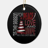 Verzierungen des Kopf-Hals-Karzinom-Weihnachten1 Keramikornament (Links)