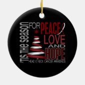 Verzierungen des Kopf-Hals-Karzinom-Weihnachten1 Keramikornament (Hinten)