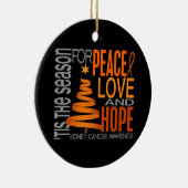 Verzierungen des Nieren-Krebs-Weihnachten1 Keramikornament (Rechts)