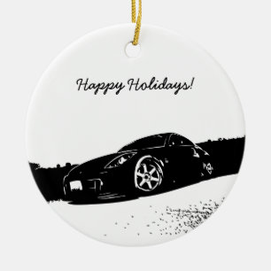 Verzierungen des Weihnachten350z Keramikornament