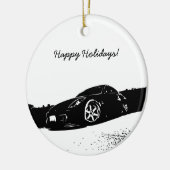 Verzierungen des Weihnachten350z Keramikornament (Links)