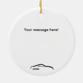 Verzierungen des Weihnachten350z Keramikornament (Hinten)