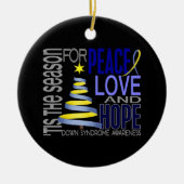 Verzierungen Down-Syndrom Weihnachten1 Keramik Ornament (Vorne)