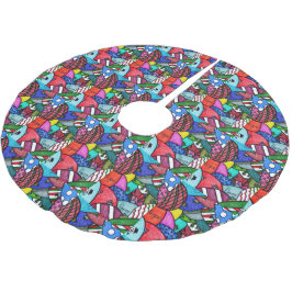 Verzierungen Polyester Weihnachtsbaumdecke