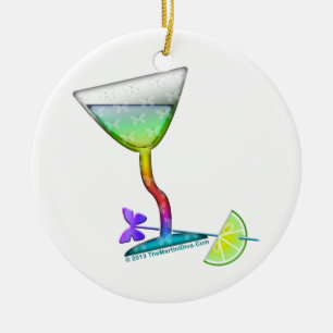 VERZIERUNGEN - SCHMETTERLING MARTINI KERAMIKORNAMENT