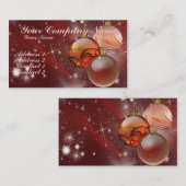 Verzierungen und Sterne Visitenkarte (Vorne/Hinten)