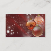 Verzierungen und Sterne Visitenkarte (Rückseite)