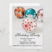 Verzierungs-Feiertags-Party Einladung (Vorne/Hinten)