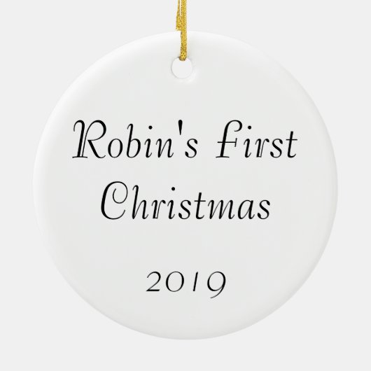 Verzierungs-Gewohnheits-Verzierung des Babys erste Keramikornament (Hinten)