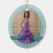 Verzierungs-Girly aquamariner Juwel-Band-Bonbon 16 Keramikornament (Links)