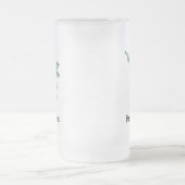 Verzierungs-Glück Mattglas Bierglas (Mittel)