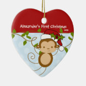 Verzierungs-Jungen-Sankt-Affe des Babys erster Keramikornament (Rechts)