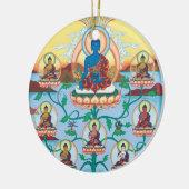 VERZIERUNGS-KERAMIK Medizin Buddha + 8 Med.Buddhas Keramikornament (Links)