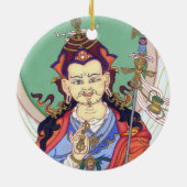 VERZIERUNGS-KERAMIK - Padmasambhava + Nahes hohes Keramikornament (Hinten)