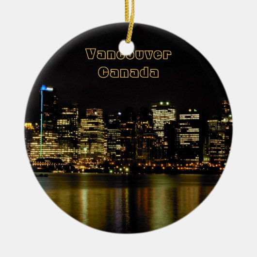 Verzierungs-kundenspezifische Vancouver-Geschenke Keramikornament (Vorne)