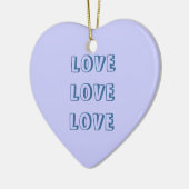 Verzierungs-Liebe Keramik Ornament (Links)