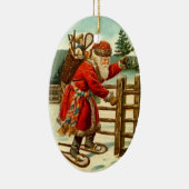 Verzierungs-Vintages Keramik Ornament (Rechts)