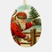 Verzierungs-Vintages Keramik Ornament (Hinten)