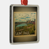 Verzierungs-Vintages Reise-St. St Paul Minnesota Ornament Aus Metall (Rechts)