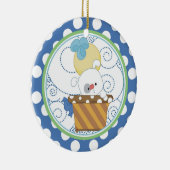 Verzierungs-wertvoller Welpe des Babys erste Keramik Ornament (Rechts)