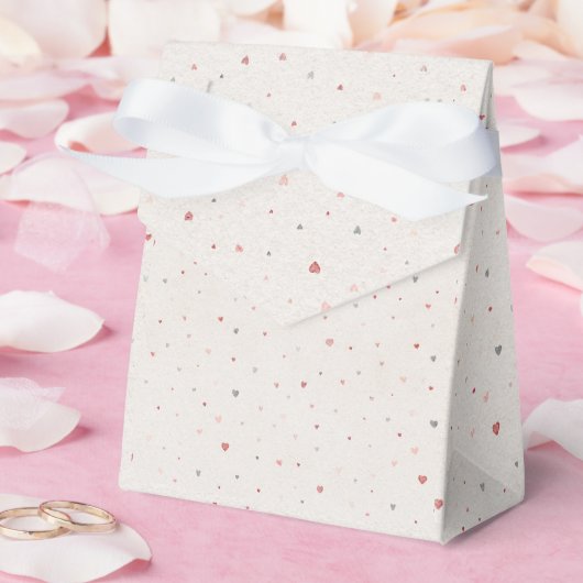 Verzierungsbox mit zarten rosa Herzen Geschenkschachtel (Hochzeit)
