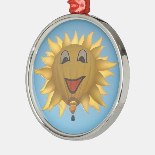 Verzierungssonne Silbernes Ornament (Links)