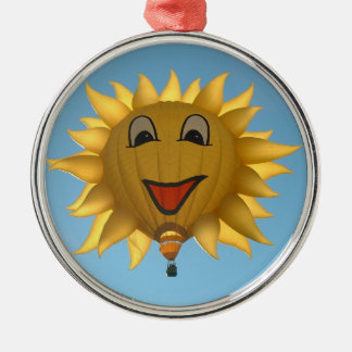 Verzierungssonne Silbernes Ornament