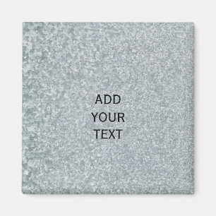verzinktes Metall-Look Magnet