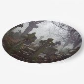 verzogener Friedhof Pappteller (Schrägansicht)