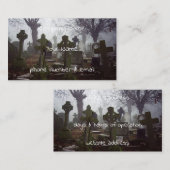verzogener Friedhof Visitenkarte (Vorne/Hinten)