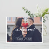 Verzögern Sie das Datum der benutzerdefinierten Fo Save The Date (Stehend Vorderseite)