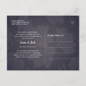 Verzögern Sie unser Date Elegant Wedding Postponem Ankündigungspostkarte (Rückseite)